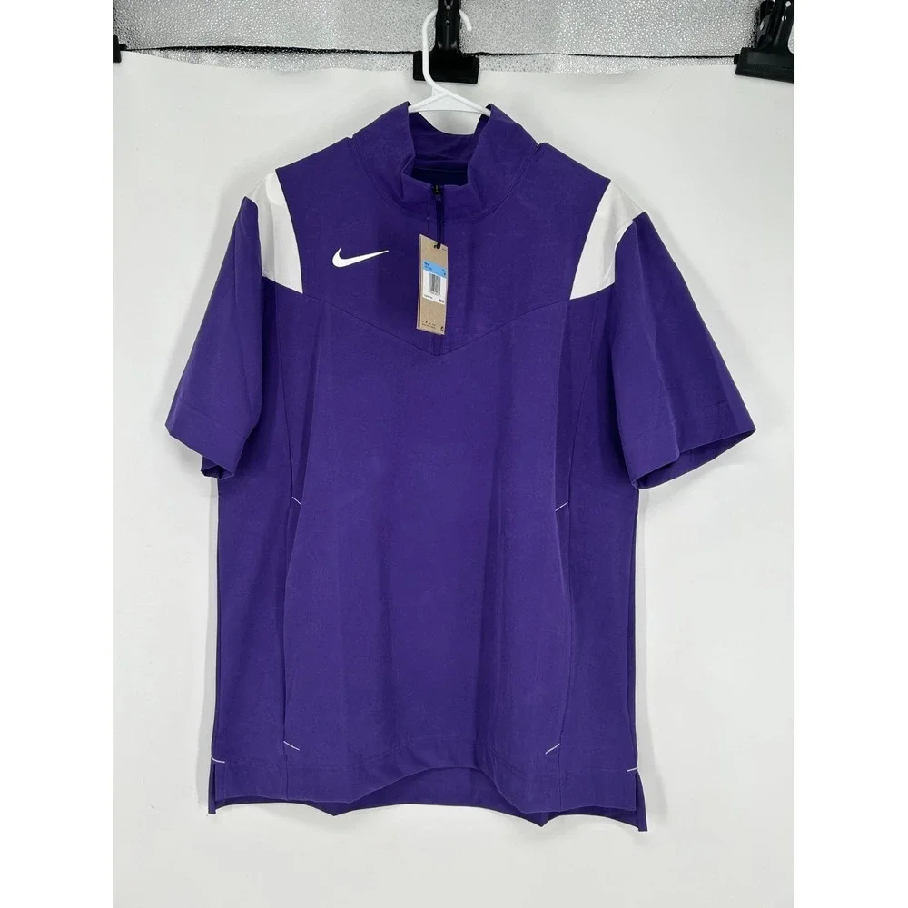 Nike‎ Football Coach Sideline Performance Jacket Short Sleeve 1/4 Zip DJ5113-545